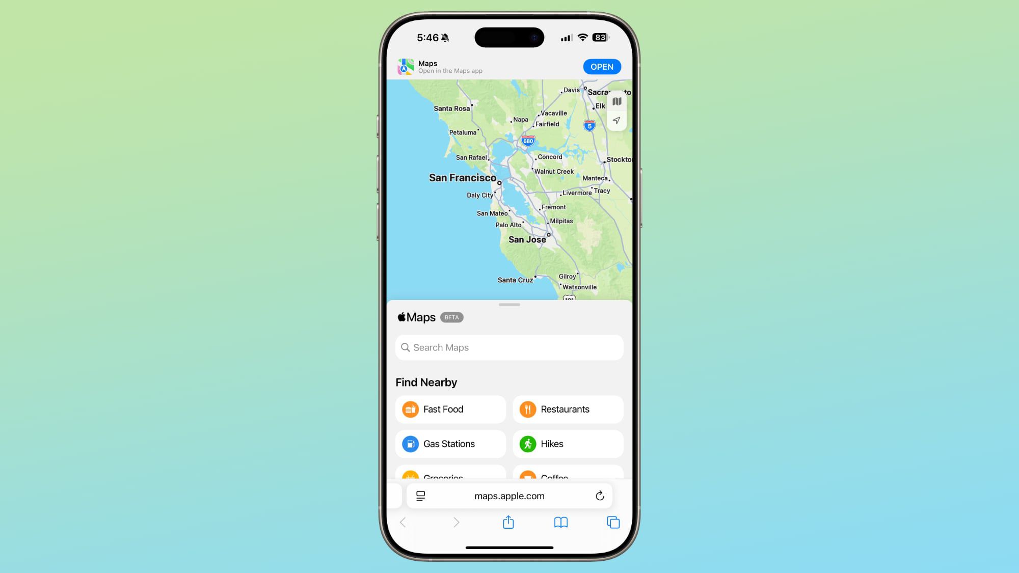 Webes Térképszolgáltatás iPhone-ra: Az Apple Újdonsága