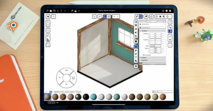 Blender iPad Pro alkalmazás készül Apple Pencil támogatással