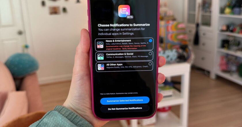 Új értesítési összefoglalók érkeznek az iOS 26 Beta 4-ben