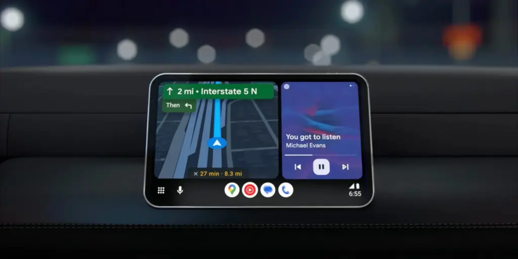 Android auto redesign 2023 smaller landscape infotainment system screen scaled 1.webp