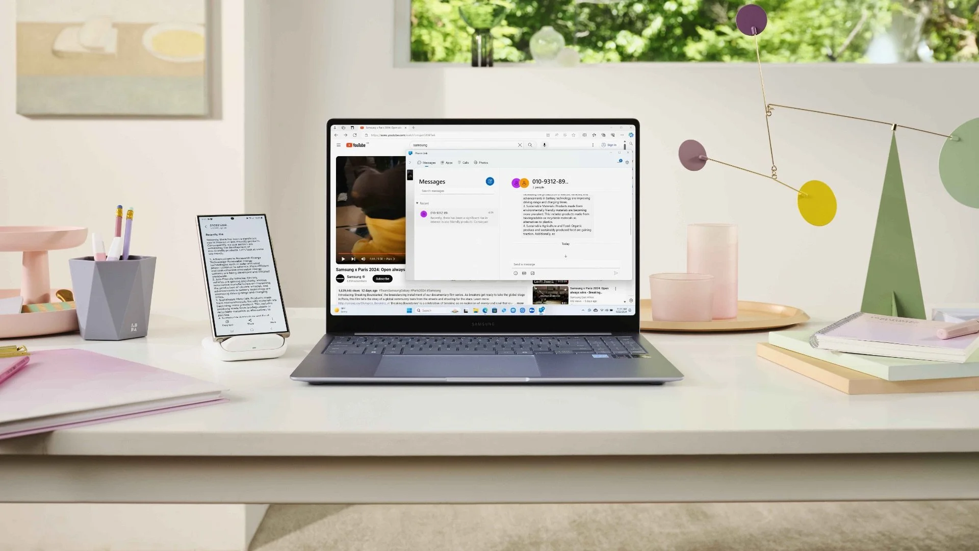 Samsung galaxy book 4 edge pro with galaxy s24 ultra.webp