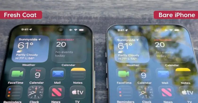 75%-kal kevesebb tükröződés iPhone-on, színvesztés nélkül