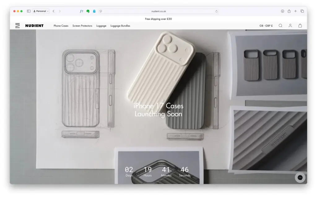 Nudient iphone 17 cases.webp